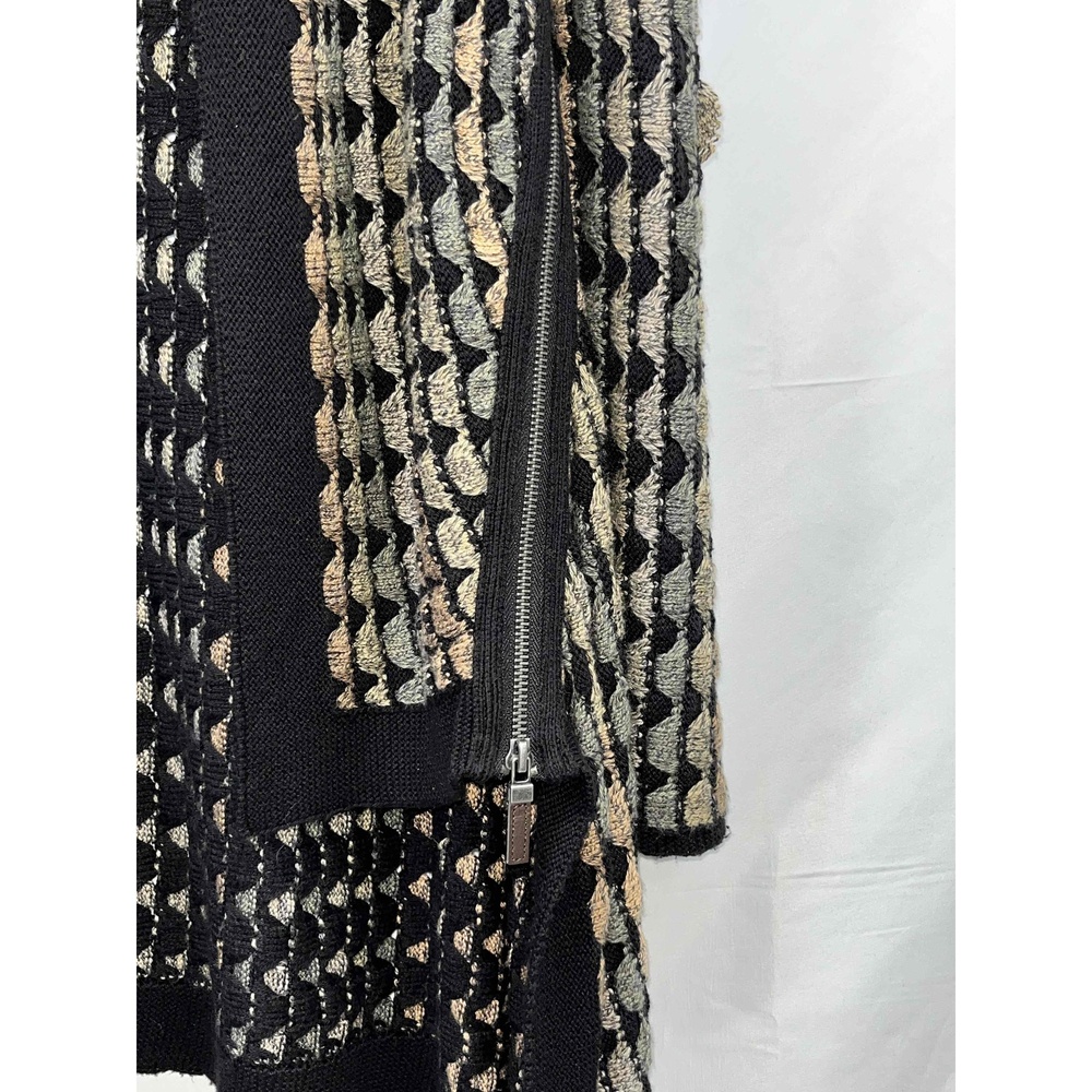 Nic+Zoe Multicolor‎ Womens Asymmetric Side Zippers Open Front Cardigan Small - Picture 5 of 12